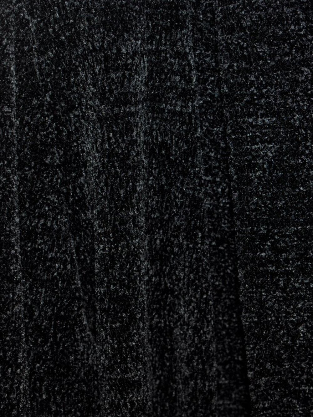 Large Seven7 Black Chenille Open Front Cardigan Sweater Shawl Collar - Picture 5 of 8